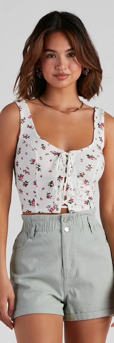 Playing Favorites Lace-Up Tank Top