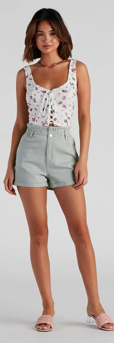 Playing Favorites Lace-Up Tank Top