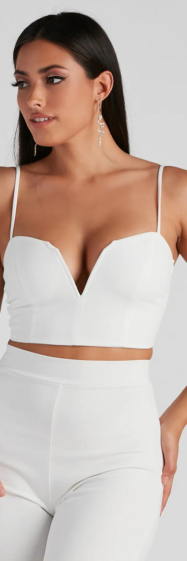 Weekend Feels Sweetheart Crop Top
