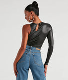 My Edgy Side One Shoulder Bodysuit