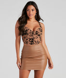 Rising Beauty Floral Burnout Corset