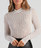 Sweet Chic Pearl Mesh Bodysuit