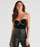 Show Up To Stun Velvet Bodysuit