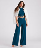 Wrap Around You Crepe Crop Top