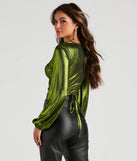 Totally Striking Twist Crop Top