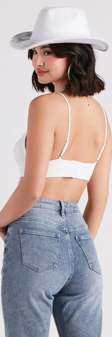 Perfectly Pretty Faux Pearl Fringe Top