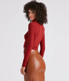 Sweet Day Turtleneck Knit Crop Top