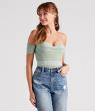 Another Date Mesh Bustier Bodysuit