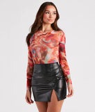 Crushin' On Marble Mesh Bodysuit