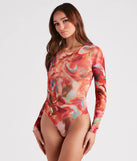 Crushin' On Marble Mesh Bodysuit