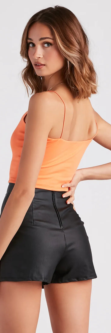 Girl Next Door Vibes Cropped Tank