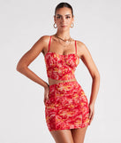 Vacay On My Mind Floral Bustier Top