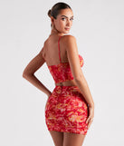 Vacay On My Mind Floral Bustier Top