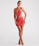 Vacay On My Mind Floral Bustier Top