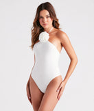 Pretty As A Rose Halter Bodysuit