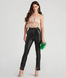 Flirtatious Flair Ruffle Mesh Crop Top