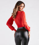Fierce And Flawless Plunging Lace-Up Crop Top
