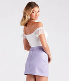 Polka Dot Cutie Mesh Crop Bustier