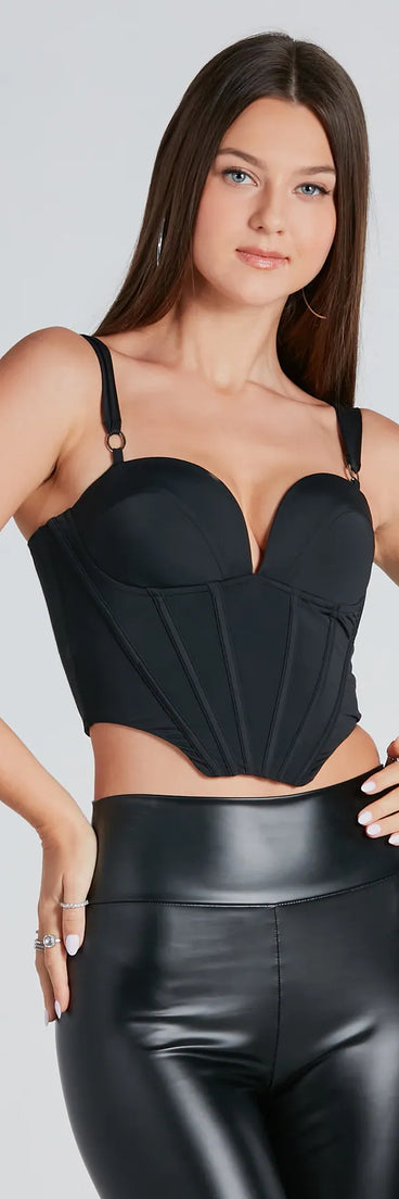 Sweet And Sultry Cropped Bustier Top