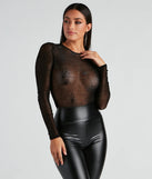 Spider Babe Mesh Graphic Bodysuit