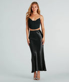 Glam Favorite Glitter Rhinestone Pearl Crop Top
