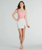 Flirty Vibes Ruched Lace Corset Top