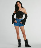 Make a statement this winter with the Getaway Attitude Off-The-Shoulder Crochet Top, a black long-sleeve top featuring a trendy shoulder design that adds a bold, festive touch to any holiday or party look.