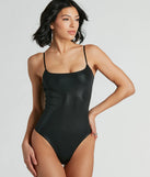 Divine Basic Sleeveless Square Neck Bodysuit