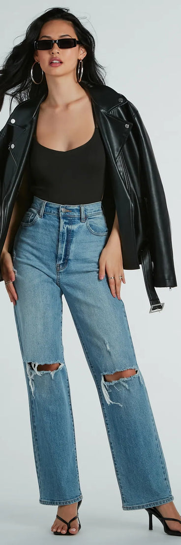 Night-Out Allure Strappy Back Knit Bodysuit