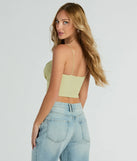 Charmed By You Sleeveless Lace Crop Top