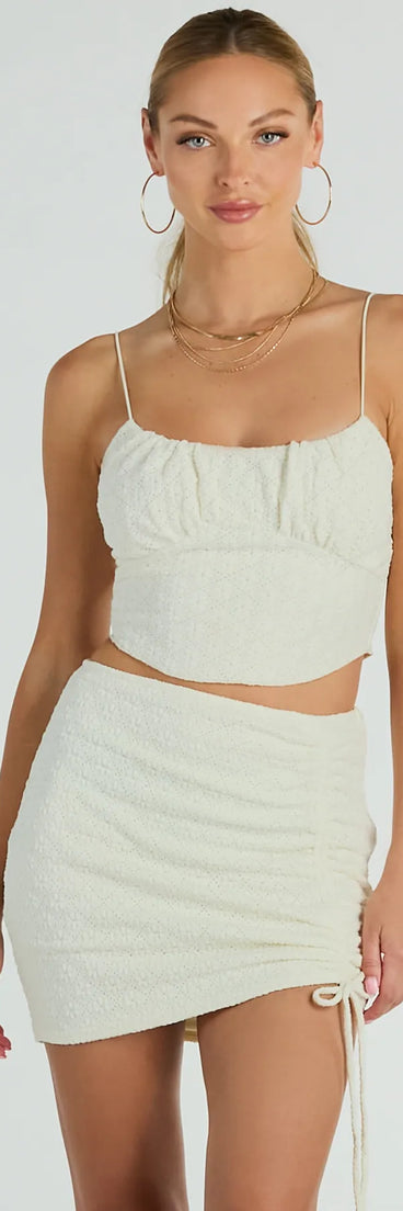 All Day Darling Sleeveless Lace Crop Top