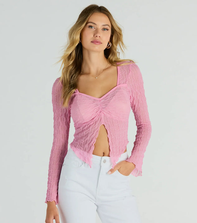 ACOSAP High Collar Long Puff Sleeve Sweater Knitwear Solid
