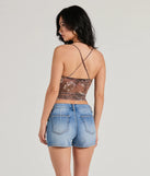 The party-ready Flawless One Floral Strappy Corset Crop Top is a rust going-out top showcasing a seasonal color and modern silhouette to create outfits for date nights, cocktail parties, or clubwear.