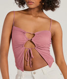 From bold to effortless, the Sweet Fling Lace-Up Mesh Crop Top lets you define your vibe with mauve tops that speak your style.