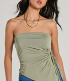 
Upgrade your style game for 2025 with the Unique Addition Strapless Cut Out Tube Crop Top in sage, perfect for any fashion-forward wardrobe.