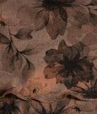 Charming Sweetness V-Neck Lace Trim Floral Crop Top, a trendy brown addition to women's going-out outfits, is ideal for Christmas party outfits, chic NYE attire, or winter night-out looks that keep you on-trend!