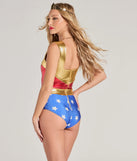 Lady Justice Metallic Foiled Bodysuit