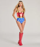 Lady Justice Metallic Foiled Bodysuit