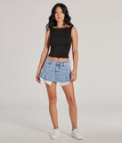From bold to effortless, the Second Look Open-Back Knit Tank Top lets you define your vibe with black tops that speak your style.