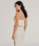 Effortlessly create party outfits or vacation-ready looks with the Unforgettable Dream V-Neck Lace Crop Top, one part of a versatile women's ivory matching set perfect for quick and easy outfit combinations from layering chic outfits to transitioning your look seamlessly.