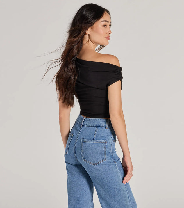 トップス UNWIND CONSTRUCTION SHOULDER TOP UNWIND CONSTRUCTION SHOULDER TOP