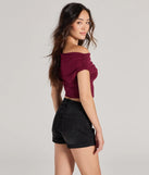 From bold to effortless, the Modern Chic One-Shoulder Crop Top lets you define your vibe with wine tops that speak your style.