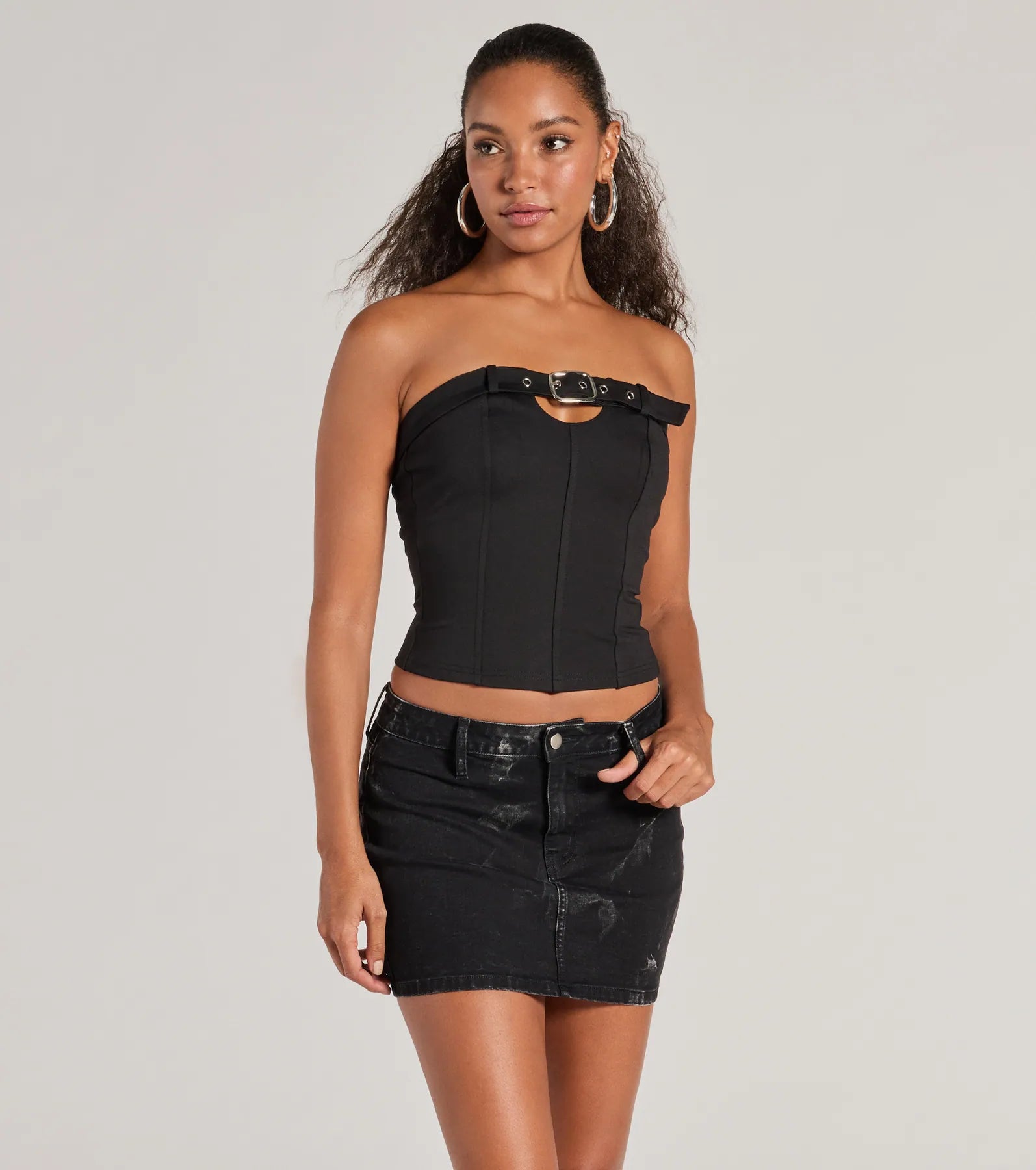 トップス melt the lady strap cover tops black melt the lady strap cover tops black - メルカリ