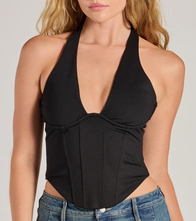 セール】HALTER BUSTIER SET TEE（Tシャツ/カットソー）｜CLANE