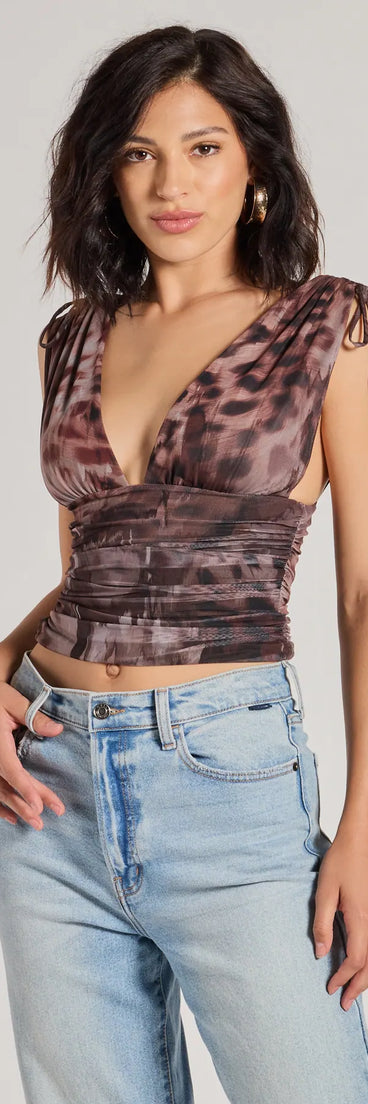 The Fab and Fierce Animal Print Tank Top in multi-color with a modern design and trendy look is part of the latest women's tops collection to elevate your 2025 wardrobe.