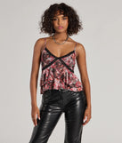 The So Sweet Abstract Floral Sleeveless Mesh Top in multi-color with a modern design and trendy look is part of the latest women's tops collection to elevate your 2025 wardrobe.