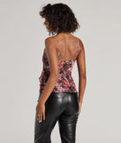 The So Sweet Abstract Floral Sleeveless Mesh Top in multi-color with a modern design and trendy look is part of the latest women's tops collection to elevate your 2025 wardrobe.