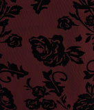 The Luxe Wonder Flocked Velvet Floral Halter Top in plum with a modern design and trendy look is part of the latest women's tops collection to elevate your 2025 wardrobe.