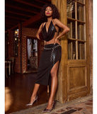 Sultry Does It Halter Neck Crop Top