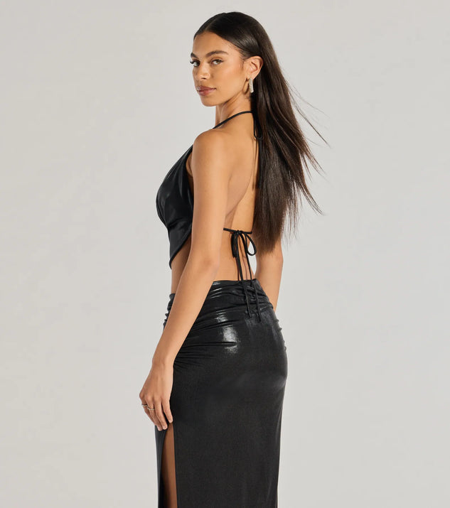 Sultry Does It Halter Neck Crop Top | Windsor